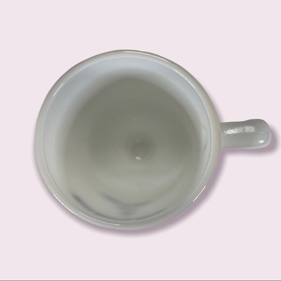 Walt Disney World Cinderellas Castle White Milk Glass Cappuccino Cup Unique Rare - Picture 6 of 8